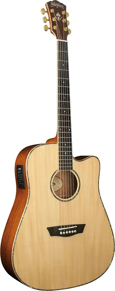 Washburn WD55SCE Koa series cutaway
