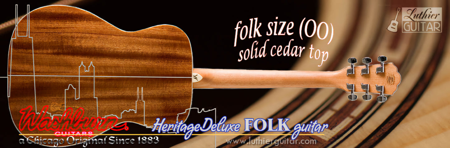 Washburn WF11S Folk Cedar