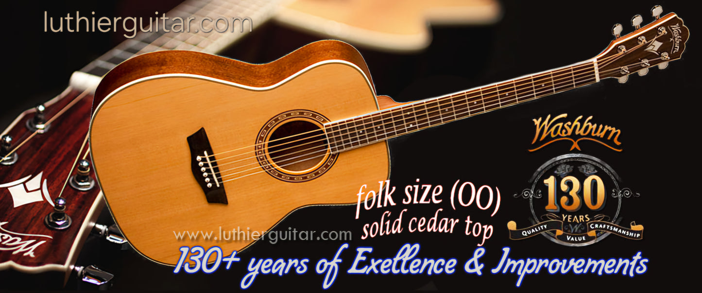 Washburn WF11S Folk Cedar