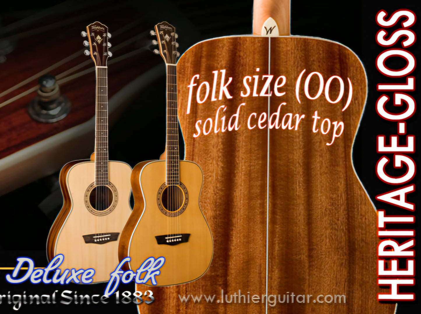Washburn WF11S Folk Cedar